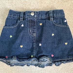 Gymboree Girls Heart Skirt 12-18 months